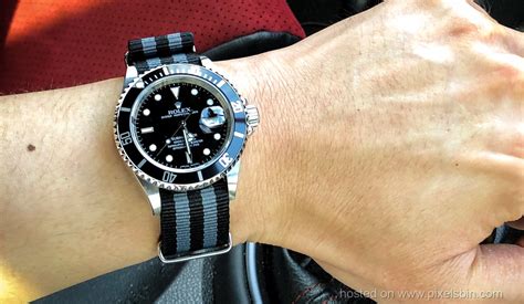 rolex submariner nato strap replica|rolex submariner suede strap.